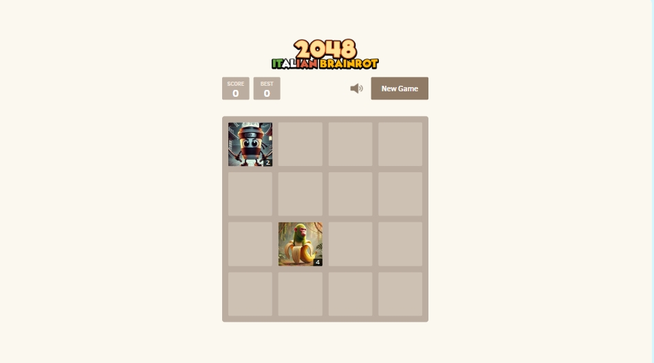 2048 Italian Brainrot Gameplay Screenshot 1